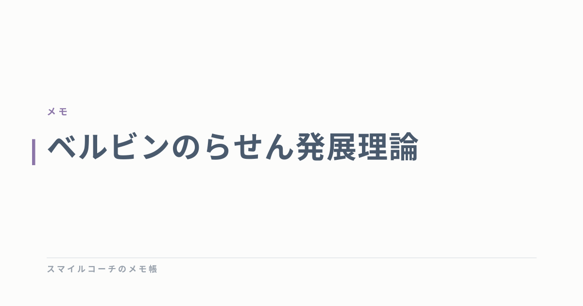 ベルビンのらせん発展理論